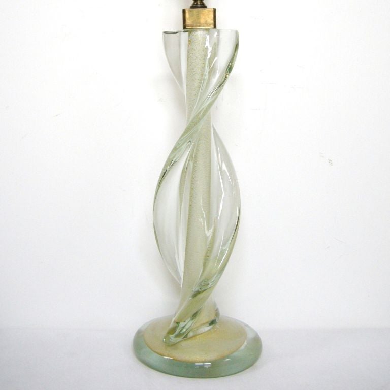 Murano Twisted Form Lamp (GMD#2861) In Good Condition In Los Angeles, CA