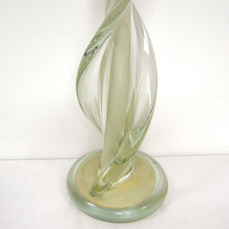 Mid-20th Century Murano Twisted Form Lamp (GMD#2861)