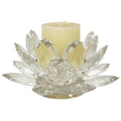 Crystal Flower Form Candle Holder (GMD#2867)