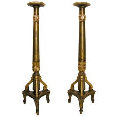 Pair Antique Candle Stands (GMD#2883)