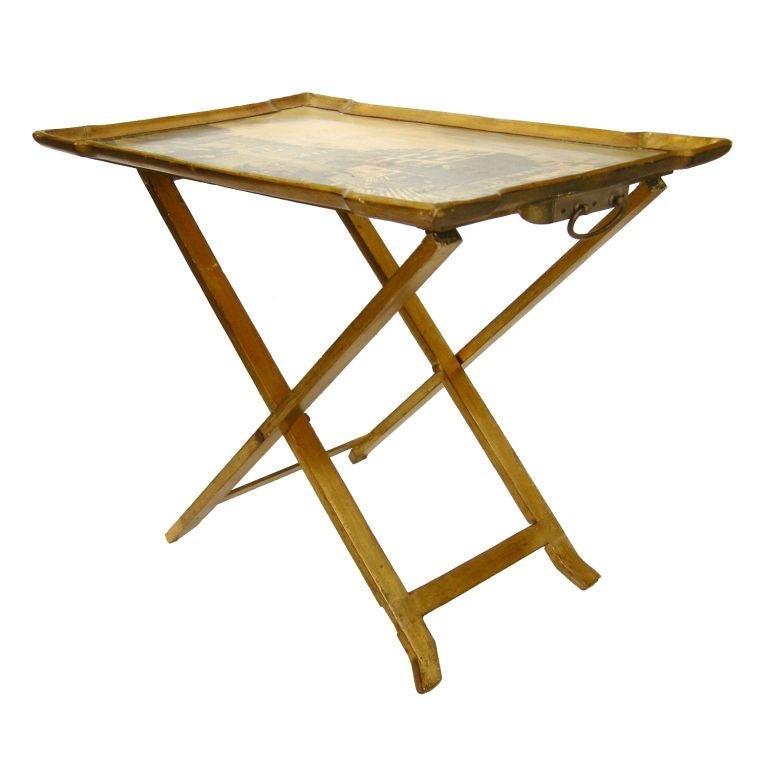 Set of Italian Folding Trays on Stand (GMD#2884) 2