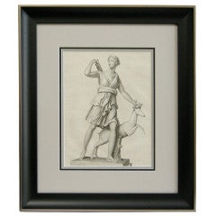 19th Century Engraving of "Diana at the Hunt" (GMD#2897)