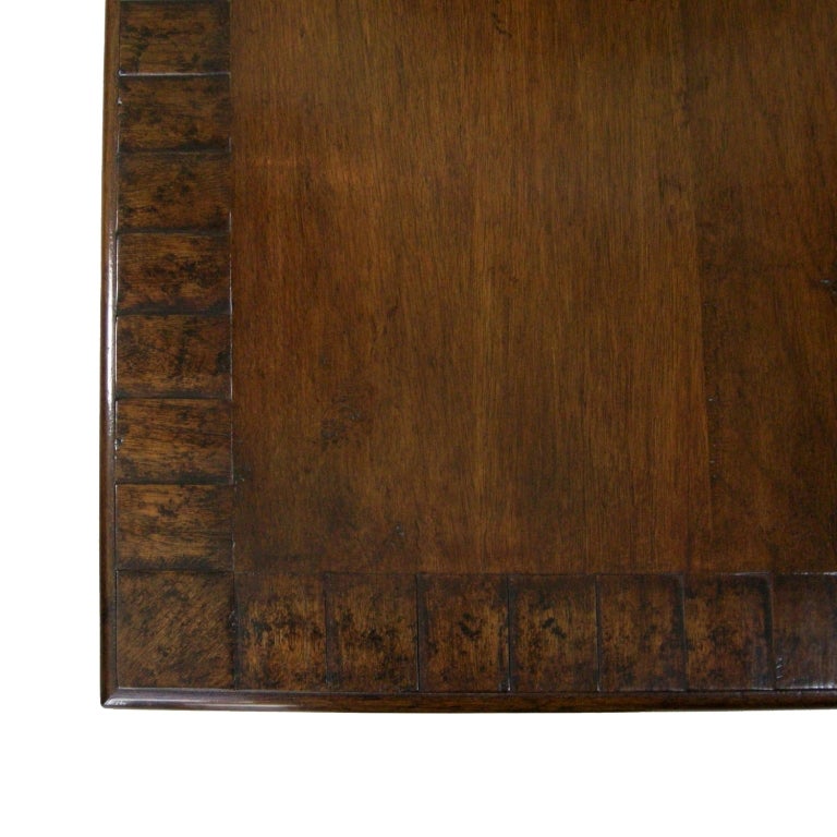 Italian Wrought Iron & Walnut Top Low Table (GMD#2907)