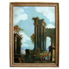 Antique Decorative Oil Painting with Frame (GMD#2913)