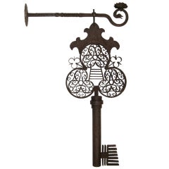 Antique Unique Hanging Key on Bracket (GMD#2933)