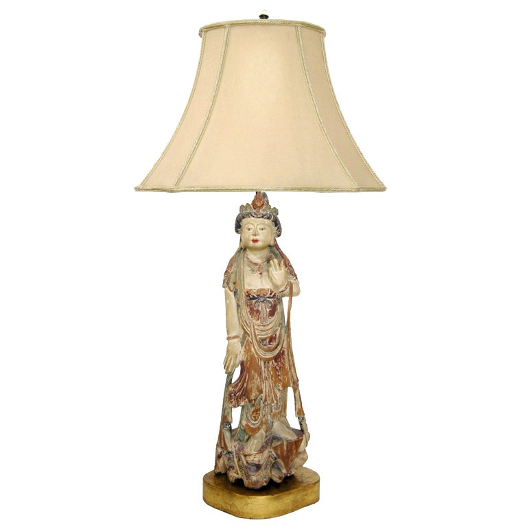 Quan Yin Figure Lamp (GMD#2936) For Sale