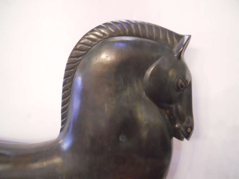 etruscan bronze horse