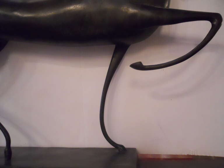 Bronze Sculpture de cheval étrusque en bronze stylisé à la manière de Boris Lovet-Borski