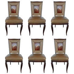 Exceptional Set of 6 Chairs in the Style of Gio Ponti 5