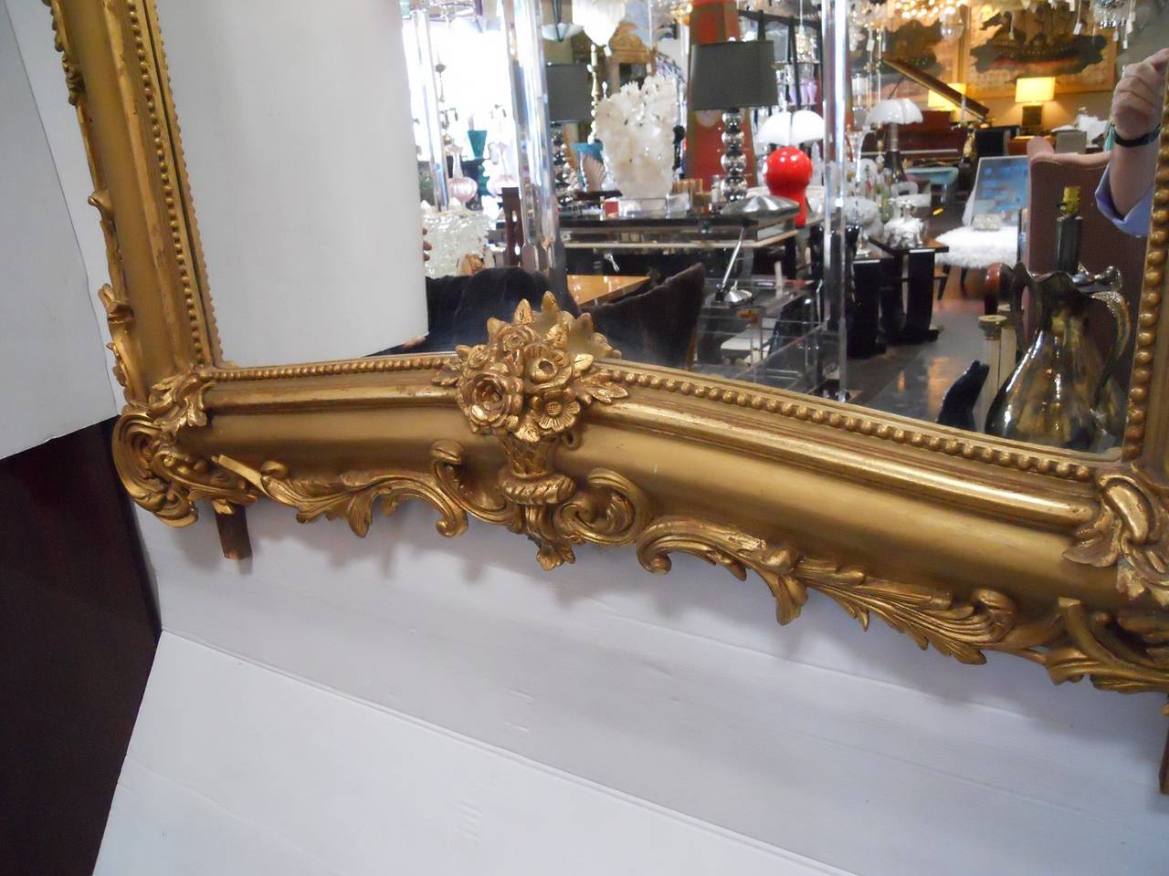 Grand French Gilt Mirror 1