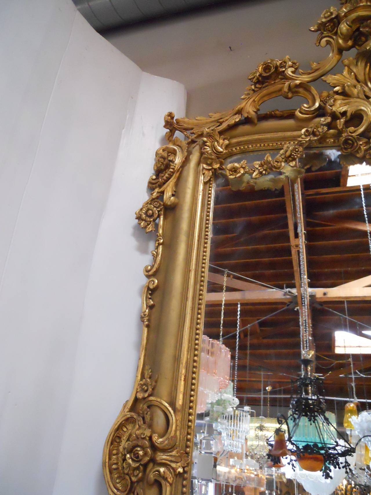 Grand French Gilt Mirror 2