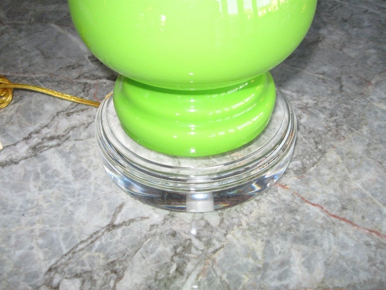 Pair of Peking Glass Table Lamps