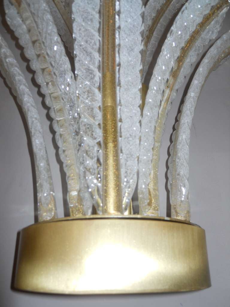 Italian Fabulous Set of 4 Barovier and Toso Wall Sconces