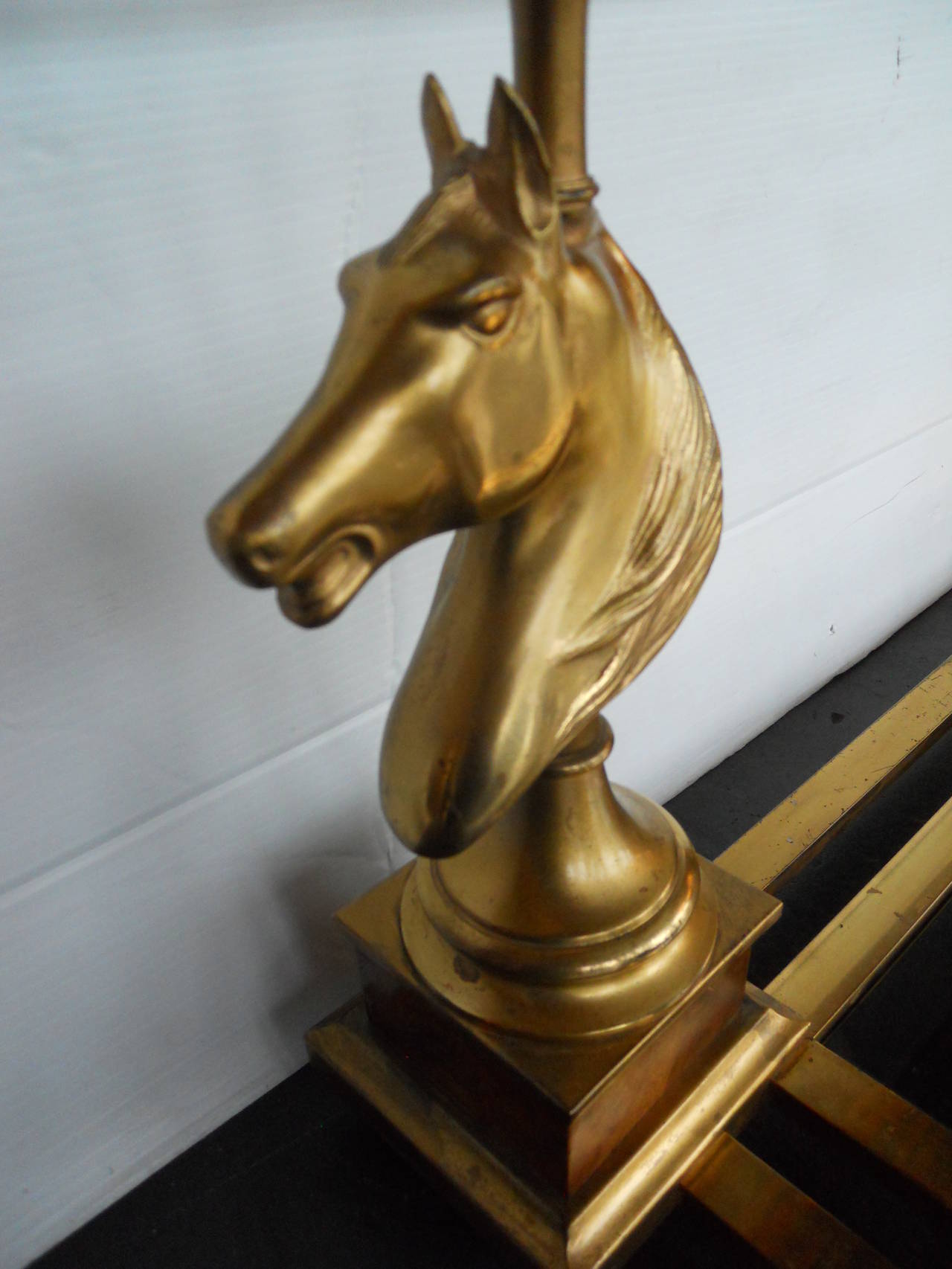 Mid-20th Century Playful Maison Charles Horse Heads Coffee Table For Sale