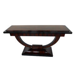 Elegant Pair of Deco Consoles