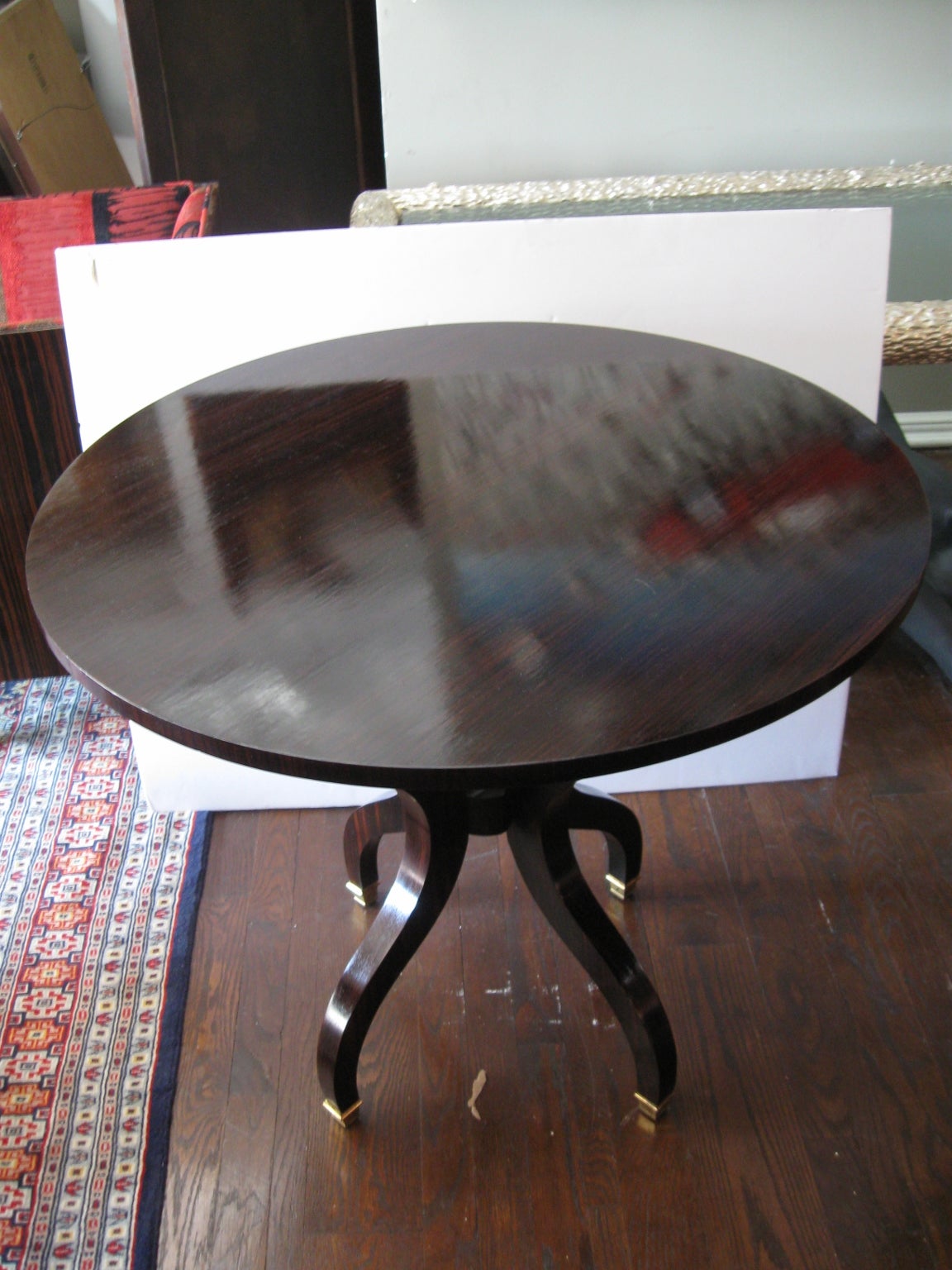 Elegant Pair Of Macassar Ebony Side Tables