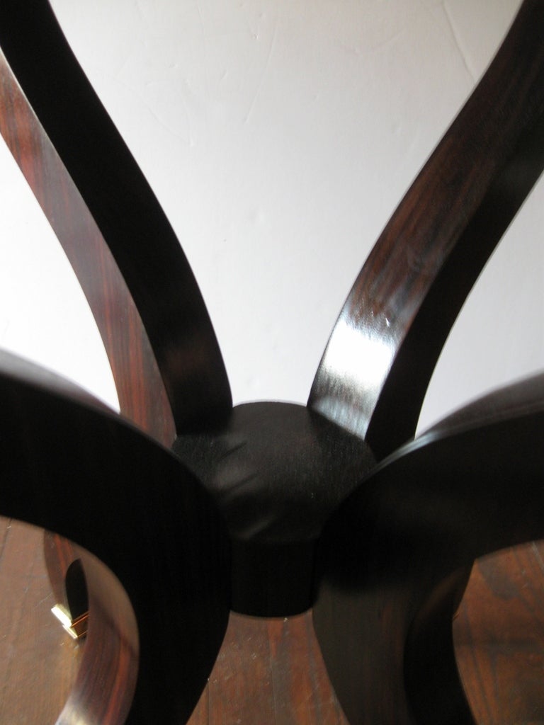 Elegant Pair Of Macassar Ebony Side Tables In Excellent Condition In Los Angeles, CA