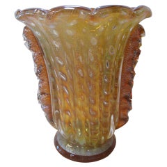 Vintage Murano Vase by Maestro Fabiano