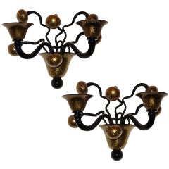 Pair Magnificent Wall Sconce by Gianni Signoretto