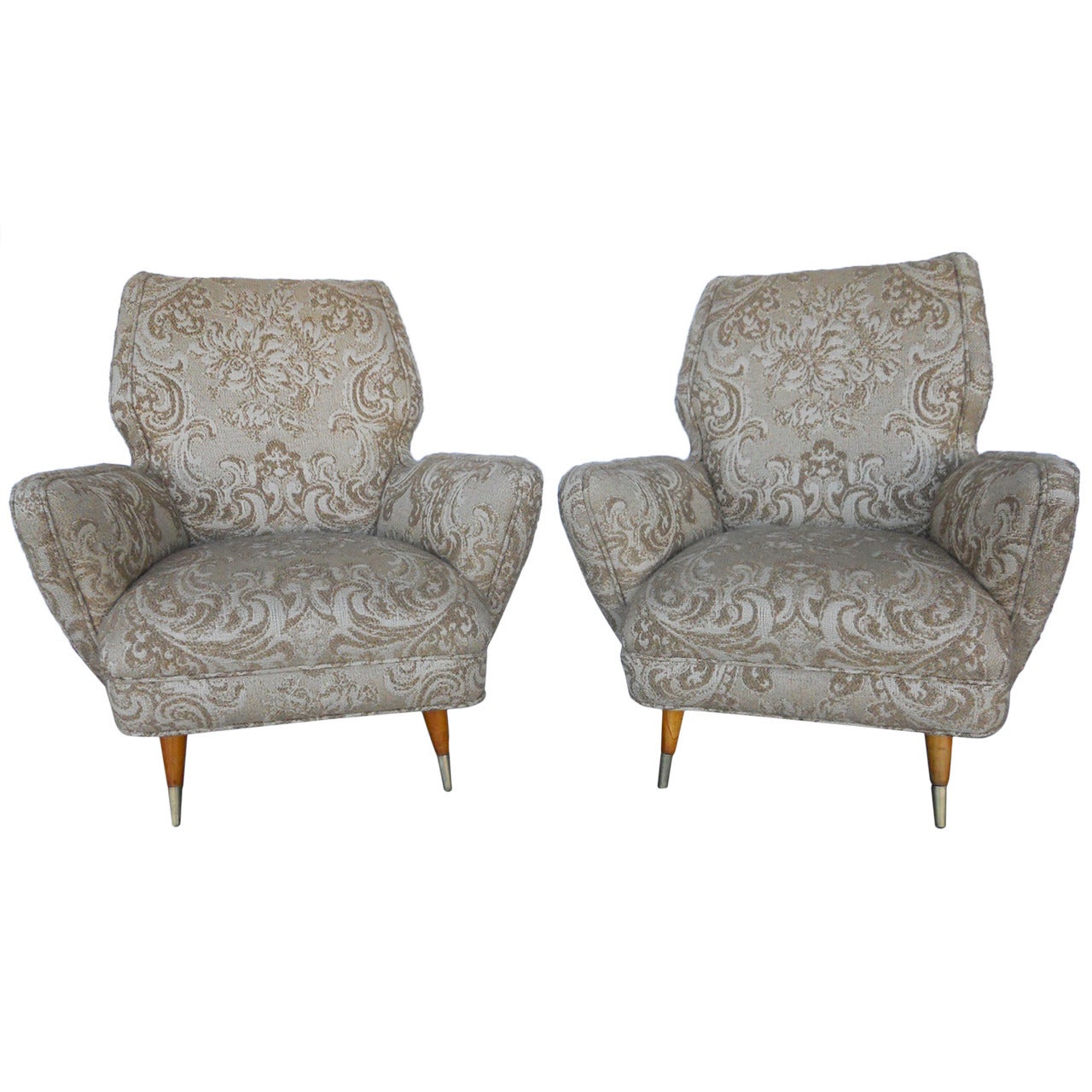 Elegant Pair of Giulio Minoletti Chairs