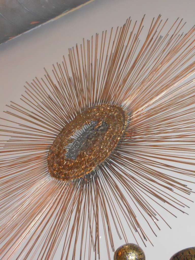 Fantastic Curtis Jere Sunburst Wall Sculpture 2