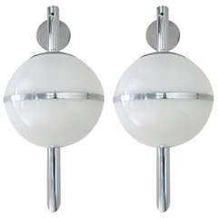 Versatile Pair of Sconces by Sergio Mazza