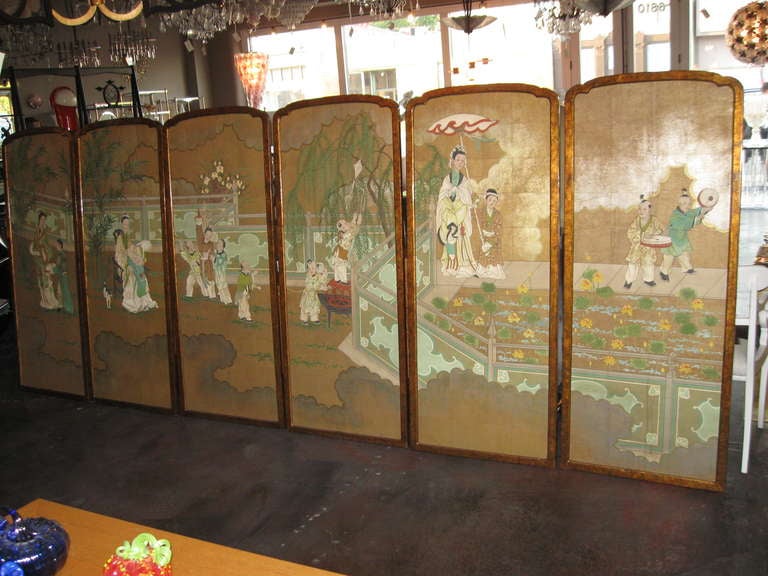 Impressive Set Of 6 Panels By Robert Crowder