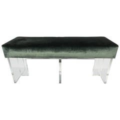 Chic Lucite Bench