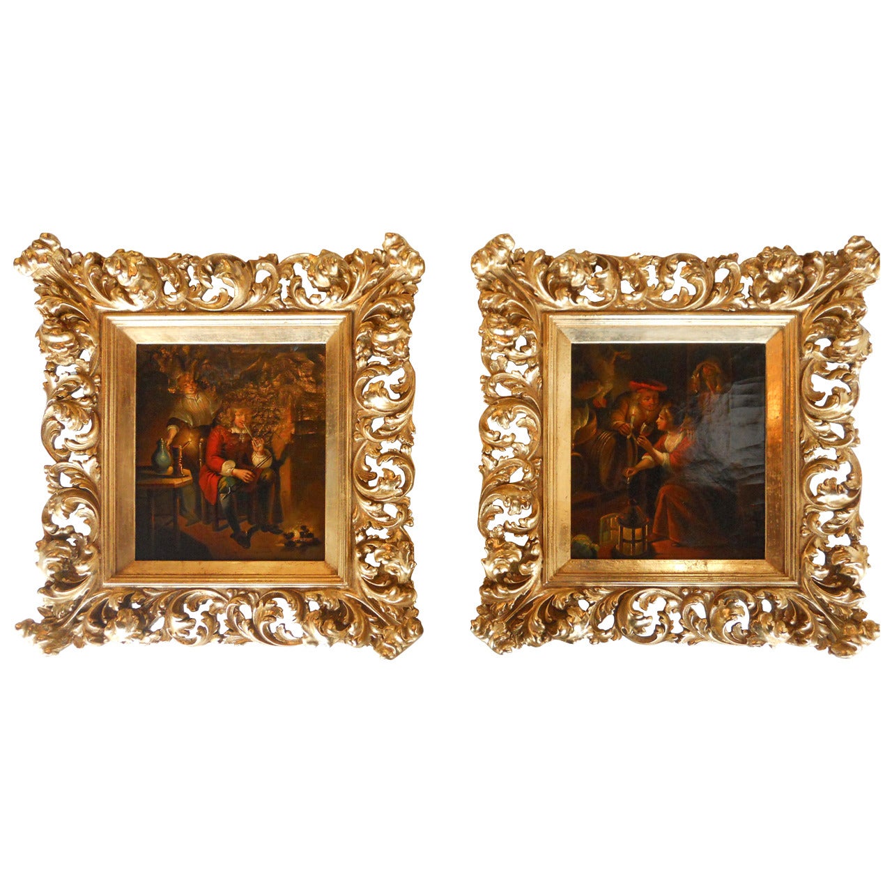 Pair of 18th Century German Paintings