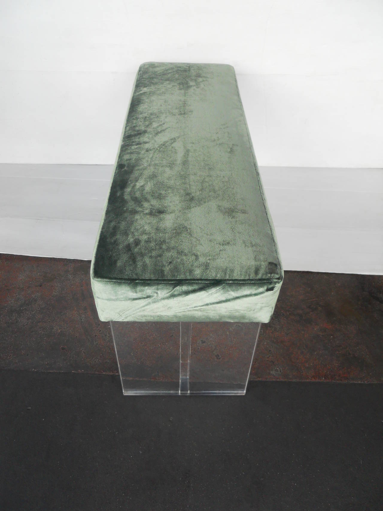 Late 20th Century Chic Lucite Bench