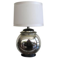 Single Mercury Glass Table Lamp