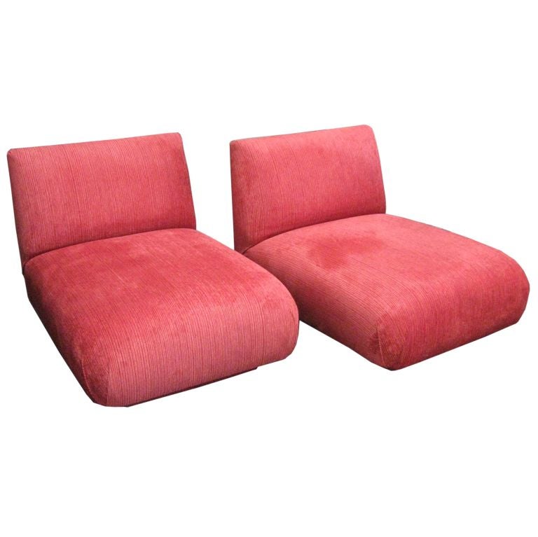 Pair  Of Slipper Chairs By J Robert Scott