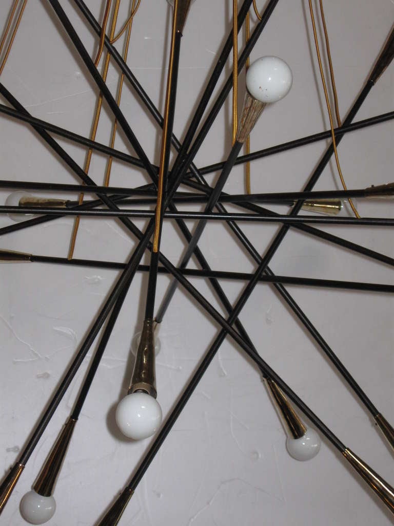 Mid-Century Modern Innovative Sputnik Chandelier