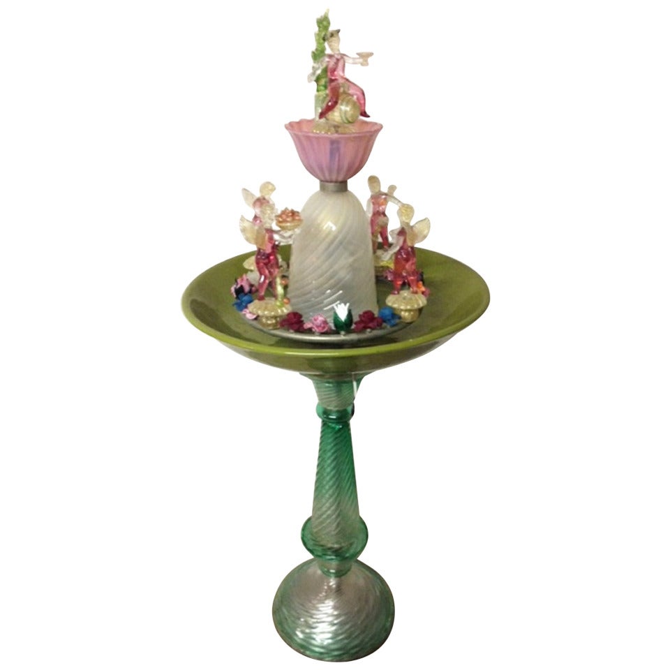 Limited Edition Cenedese Murano Glass Fountain