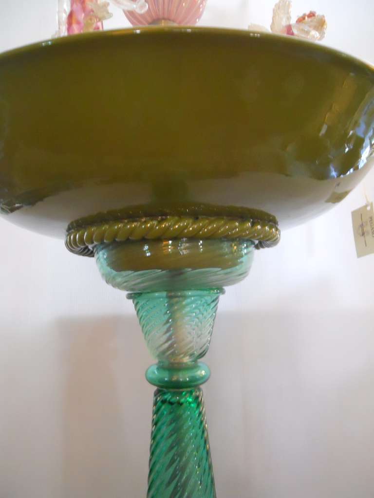 Limited Edition Cenedese Murano Glass Fountain In Excellent Condition In Los Angeles, CA