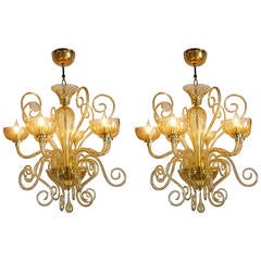 Beautiful Pair of Italian Chandeliers 12