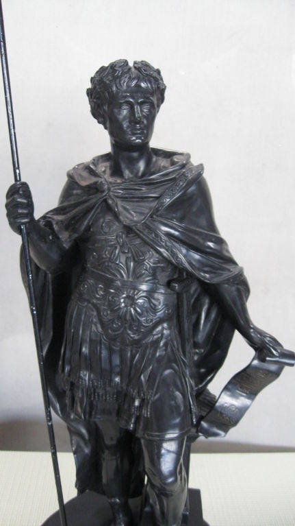 Terracotta Statue of Napoleon Depicted as Roman Emperor