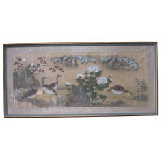 Vintage Asian Scroll Painting