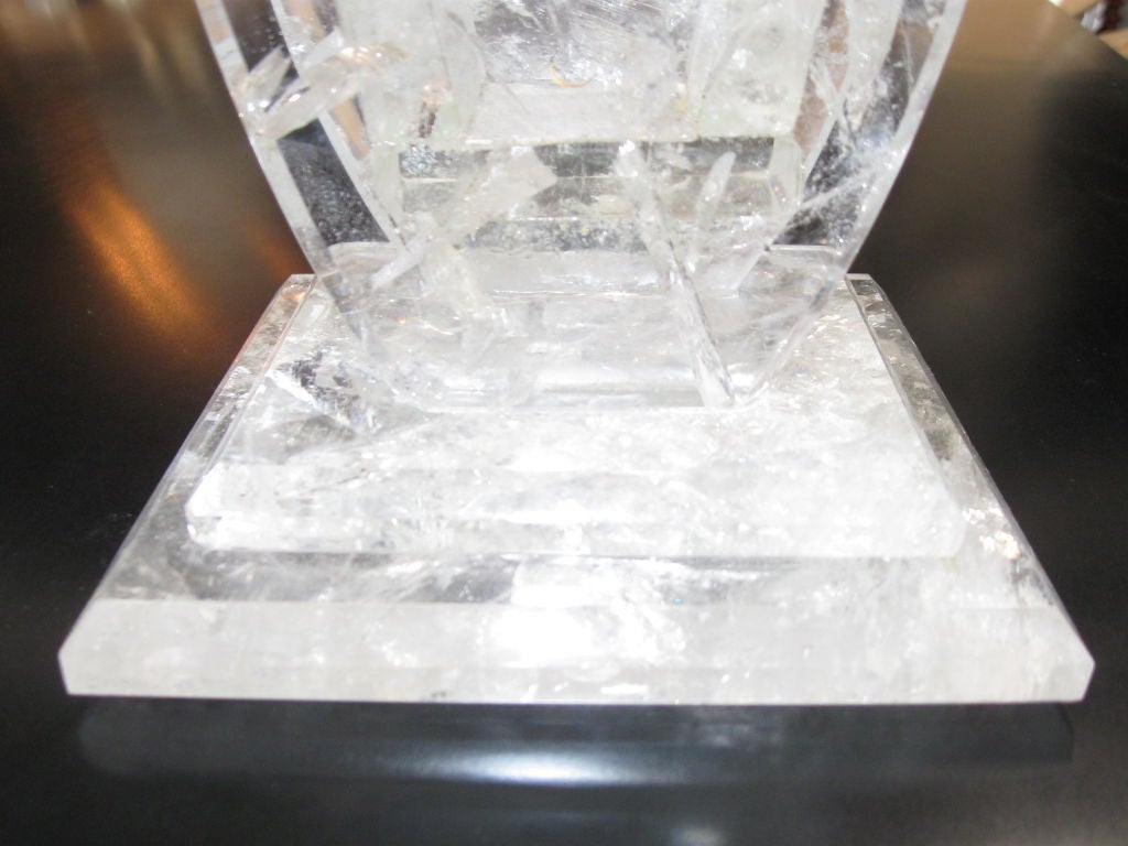 Rock Crystal Flower Vase