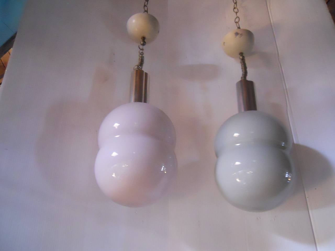 Great Set of Two Tobia Scarpa Ceiling Lights