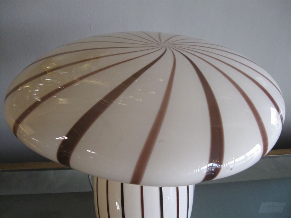 20th Century Italian Murano Glass Mushroom Lamp by Vistosi