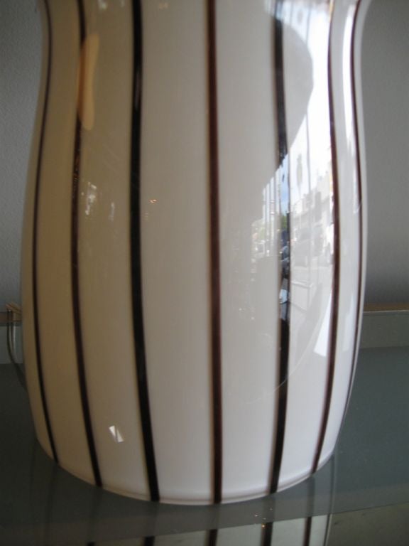 Italian Murano Glass Mushroom Lamp by Vistosi 1