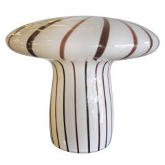 Italian Murano Glass Mushroom Lamp by Vistosi
