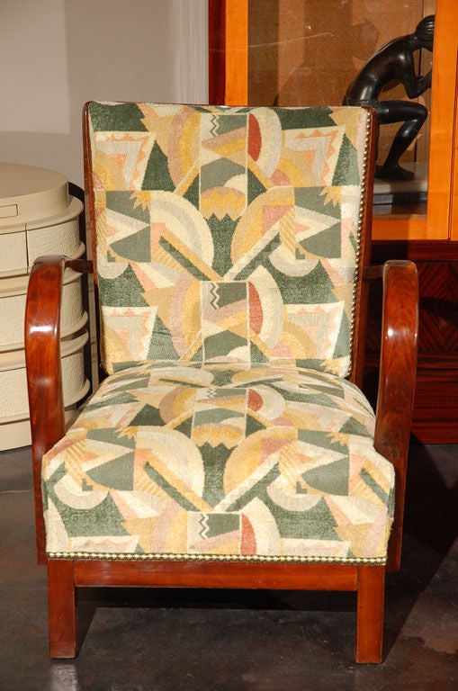20th Century Pair of French Art Deco Armchairs