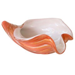 Vintage Murano Glass Shell Centerpiece Vintage Murano Glass Shell Centerpiece