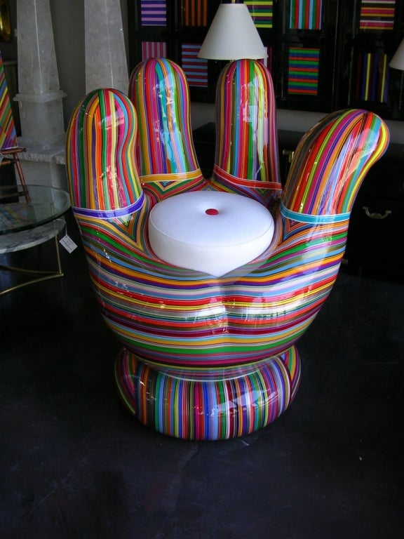 A unique one of a kind chair by Mauro Oliveira entitled 