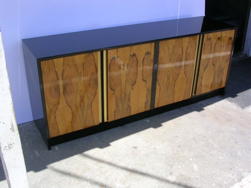 20th Century Pair of Matching Rosewood Credenza Buffets