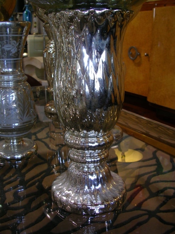 Large Collection of Mercury Glass Objects 6