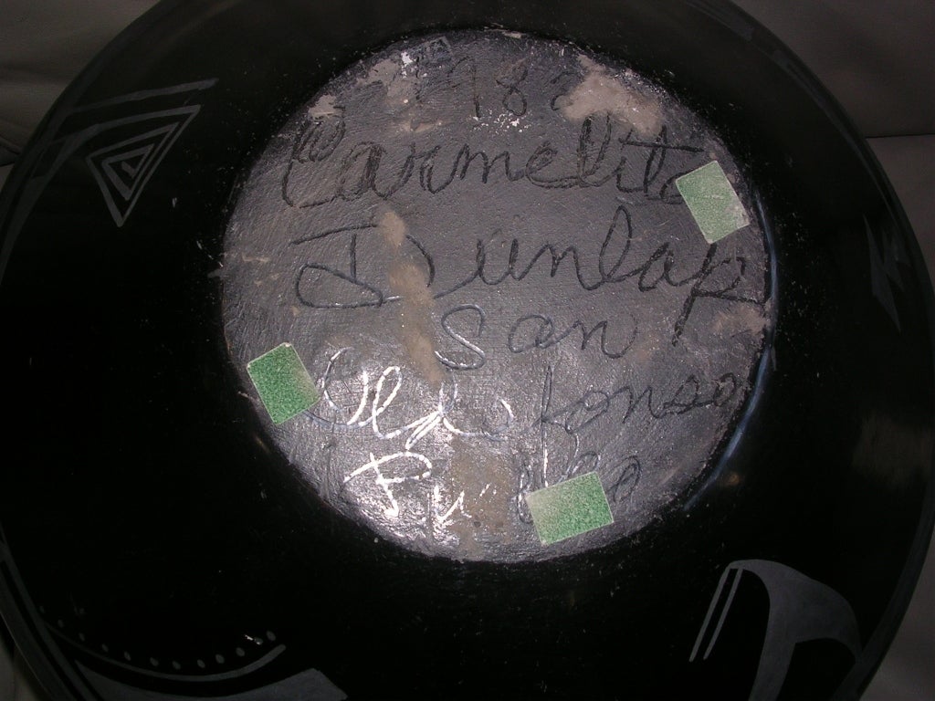 20th Century Large San Idelfonso Pottery Jar by Carmelita Dunlap