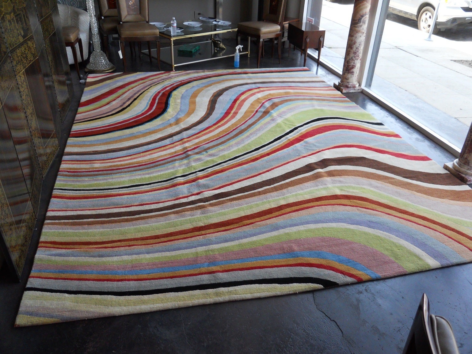 Colorful Paul Smith "Swirl" Rug